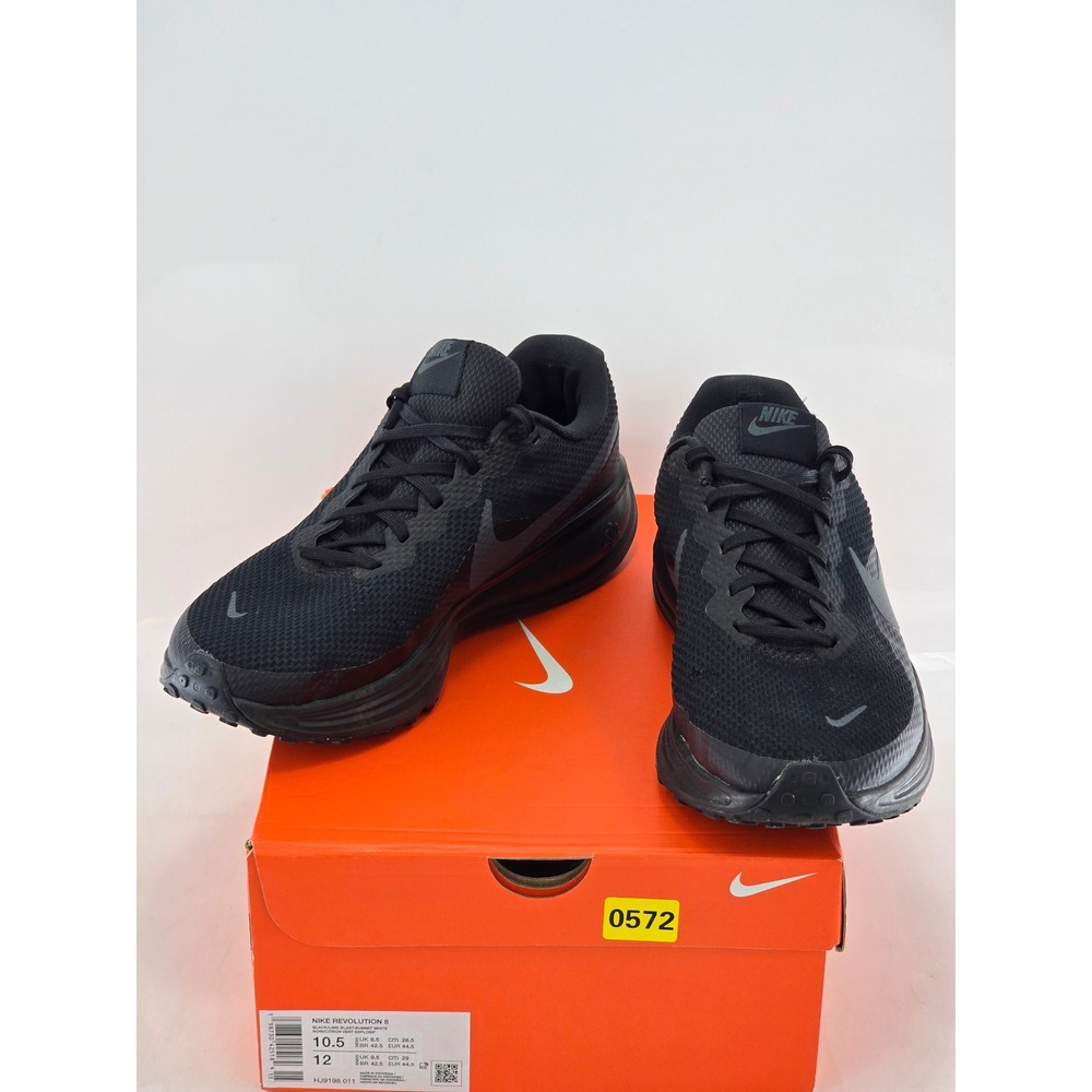 Nike Revolution 8 Running Shoes Mens 10.5 Black HJ9198-002 - Good